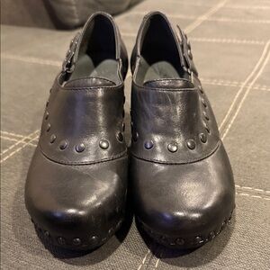 Dansko Black Studded Loafers